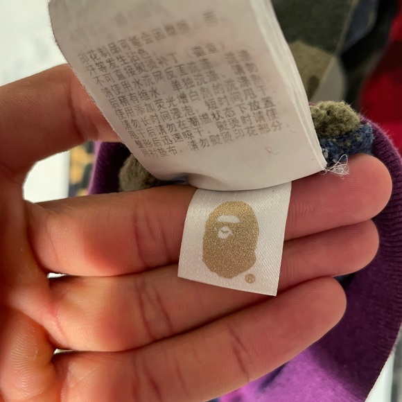 Bape Mix Camo Crazy Shark Crewneck - Picture 8 of 13